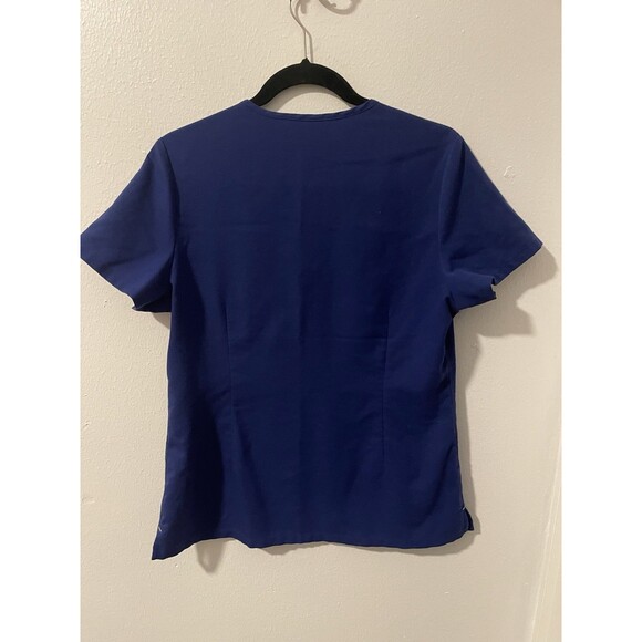 Figs Scrub Top Womens Sz S Royal Blue One Pocket Short Sleeve 142256 - Picture 2 of 6